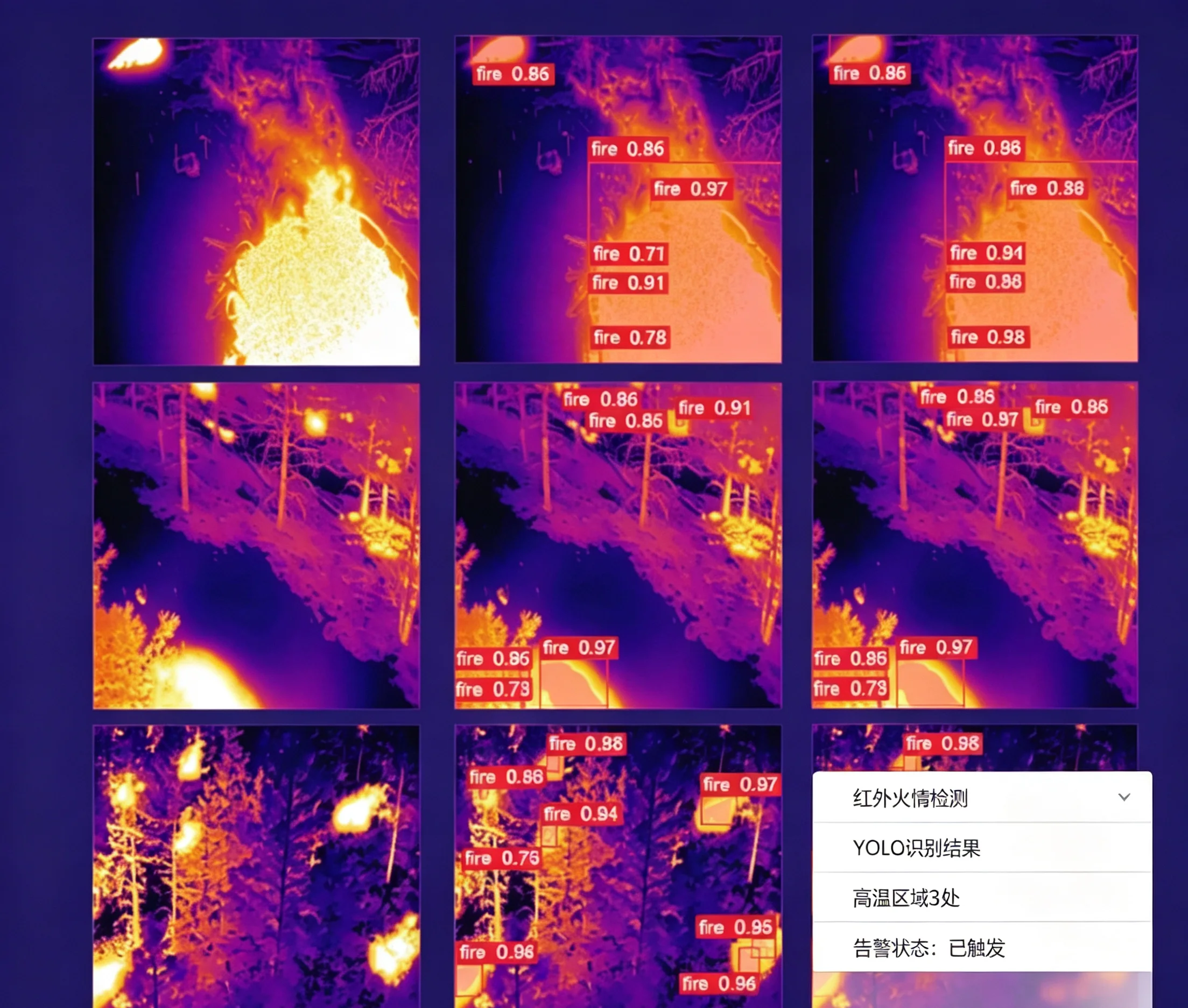 红外火情检测